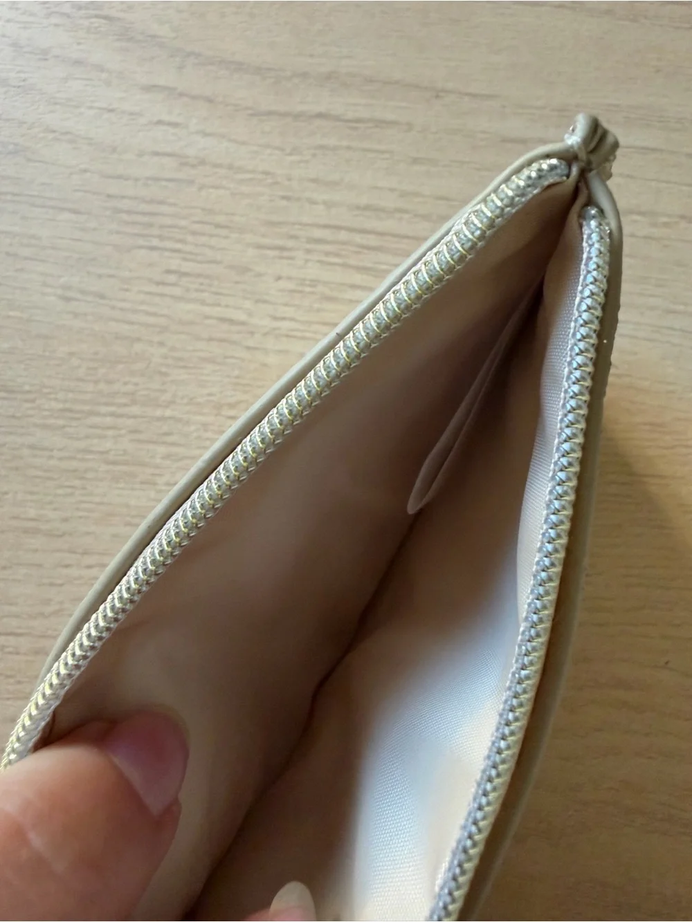 Jimmy Choo Gold Glitter Card Holder Pouch